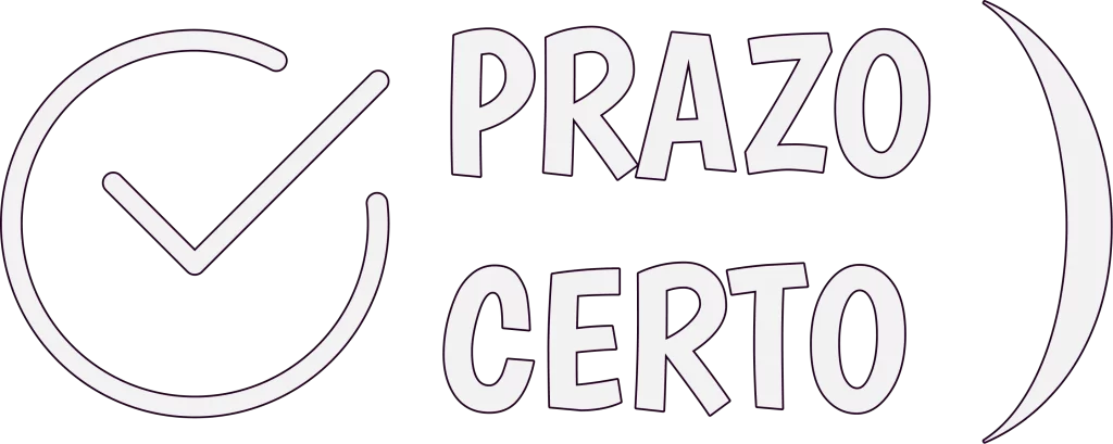 Logotipo vazado do site Prazo Certo