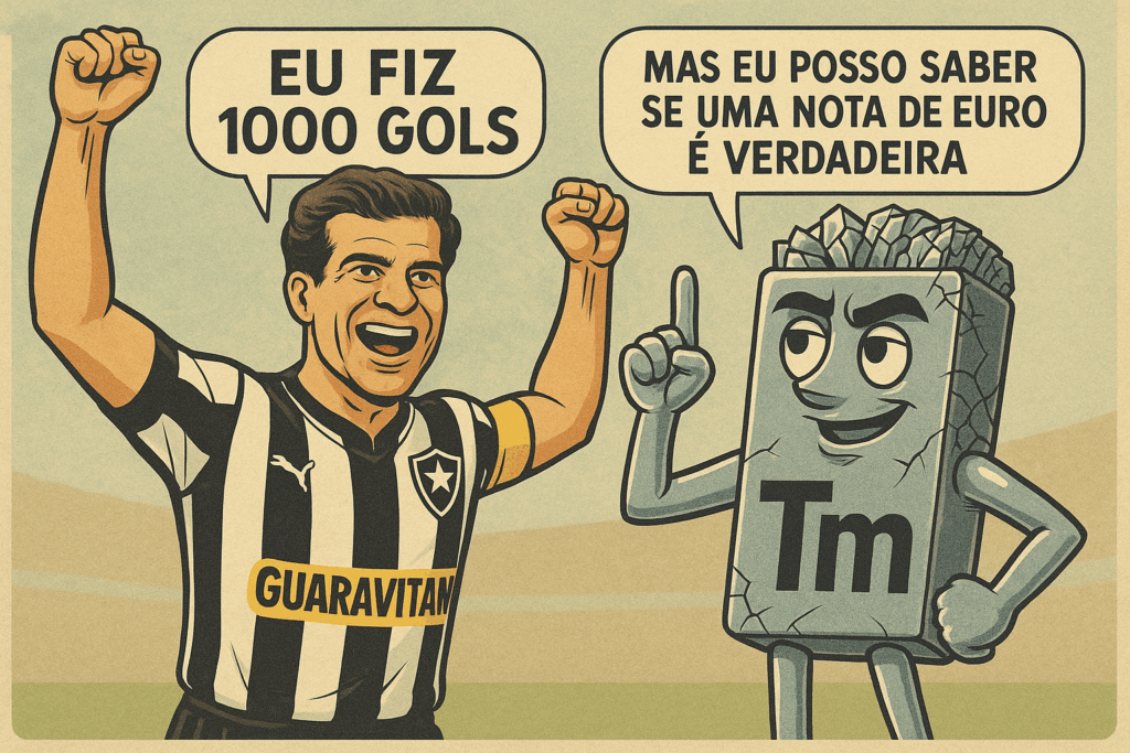 Terras raras: Túlio Maravilha conversando com o elemento químico Túlio.